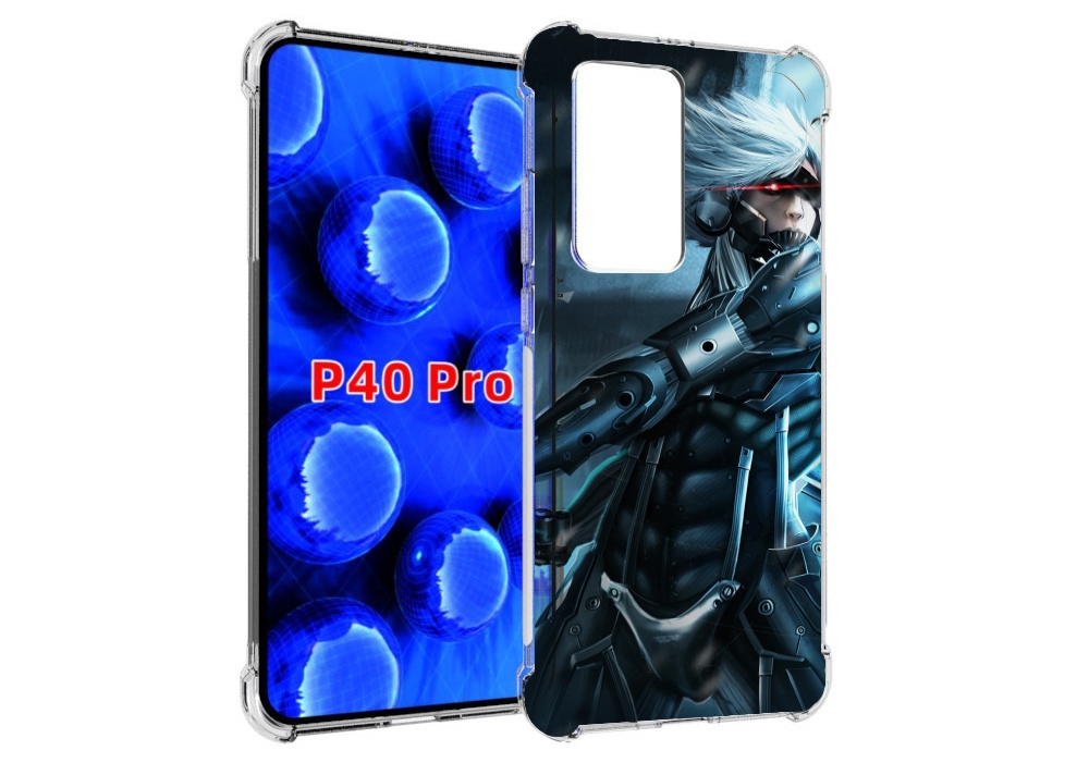 Чехол MyPads Metal Gear Rising Revengeance для Huawei P40 Pro противоударный