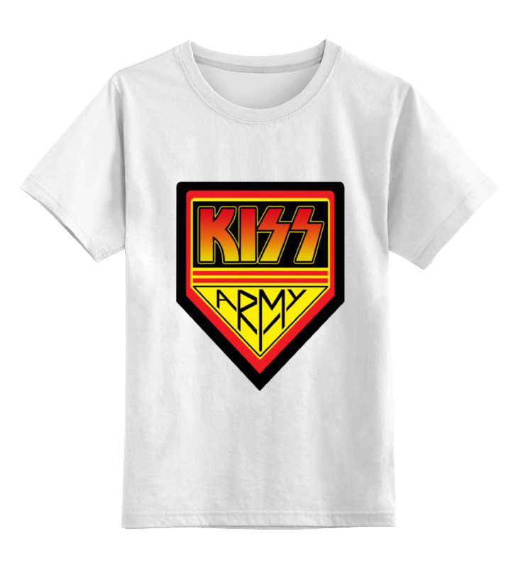 

Футболка детская Printio Kiss army цв. белый р. 128, Kiss army