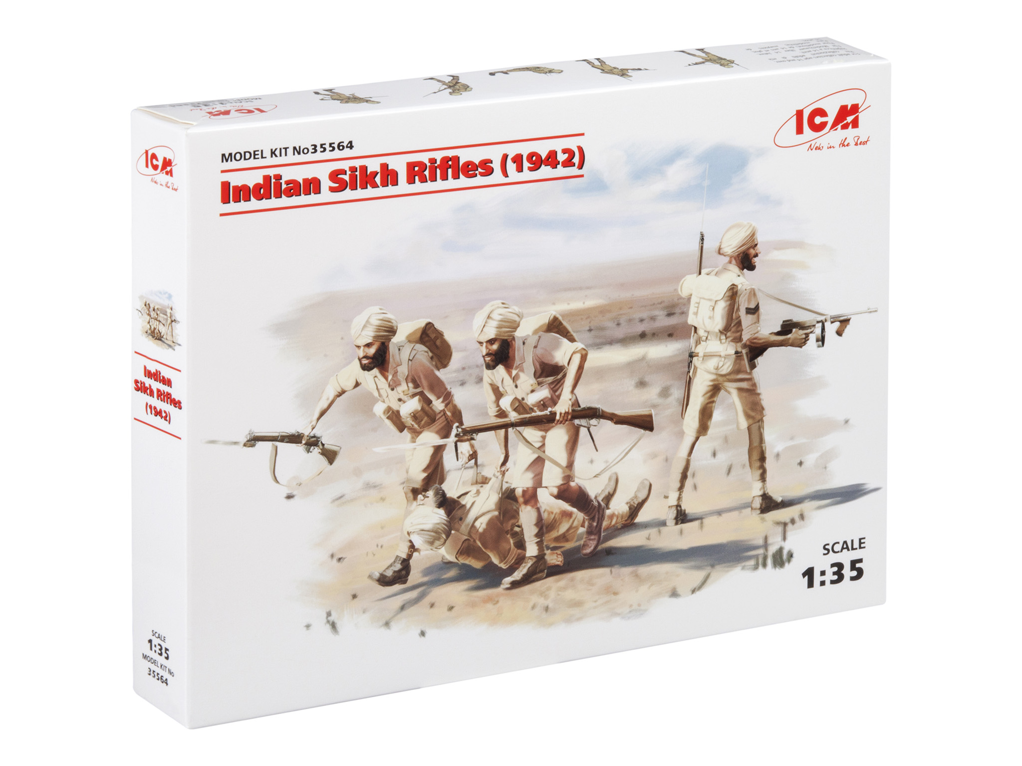 

Сборная модель ICM 1/35 Индийские сикхские стрелки (1942 г.) 35564