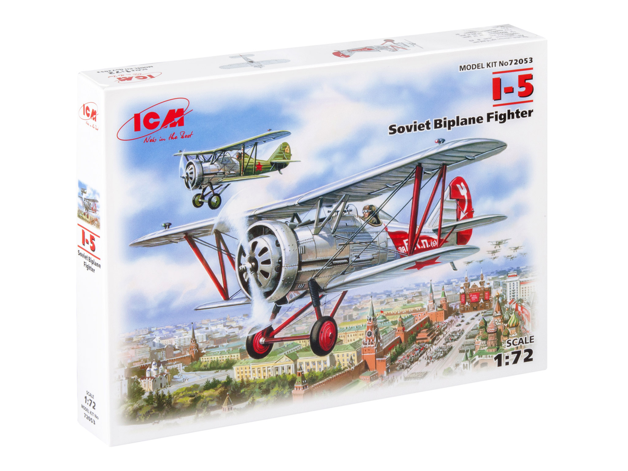 фото Сборная модель icm 1/72 советский истребитель — биплан и-5 72053