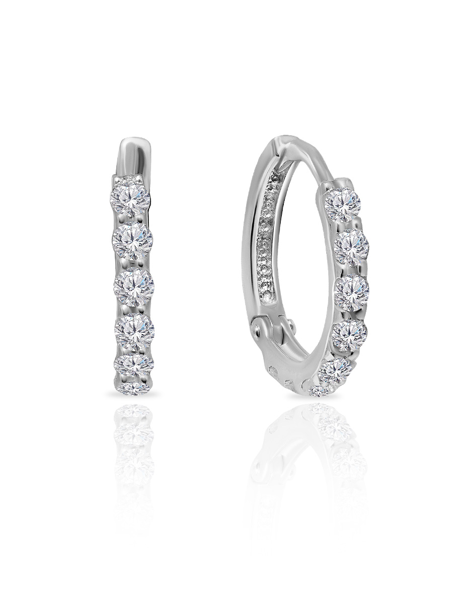 

Серьги из серебра с фианитом SKAZKA Natali Romanovoi 52435, 52435