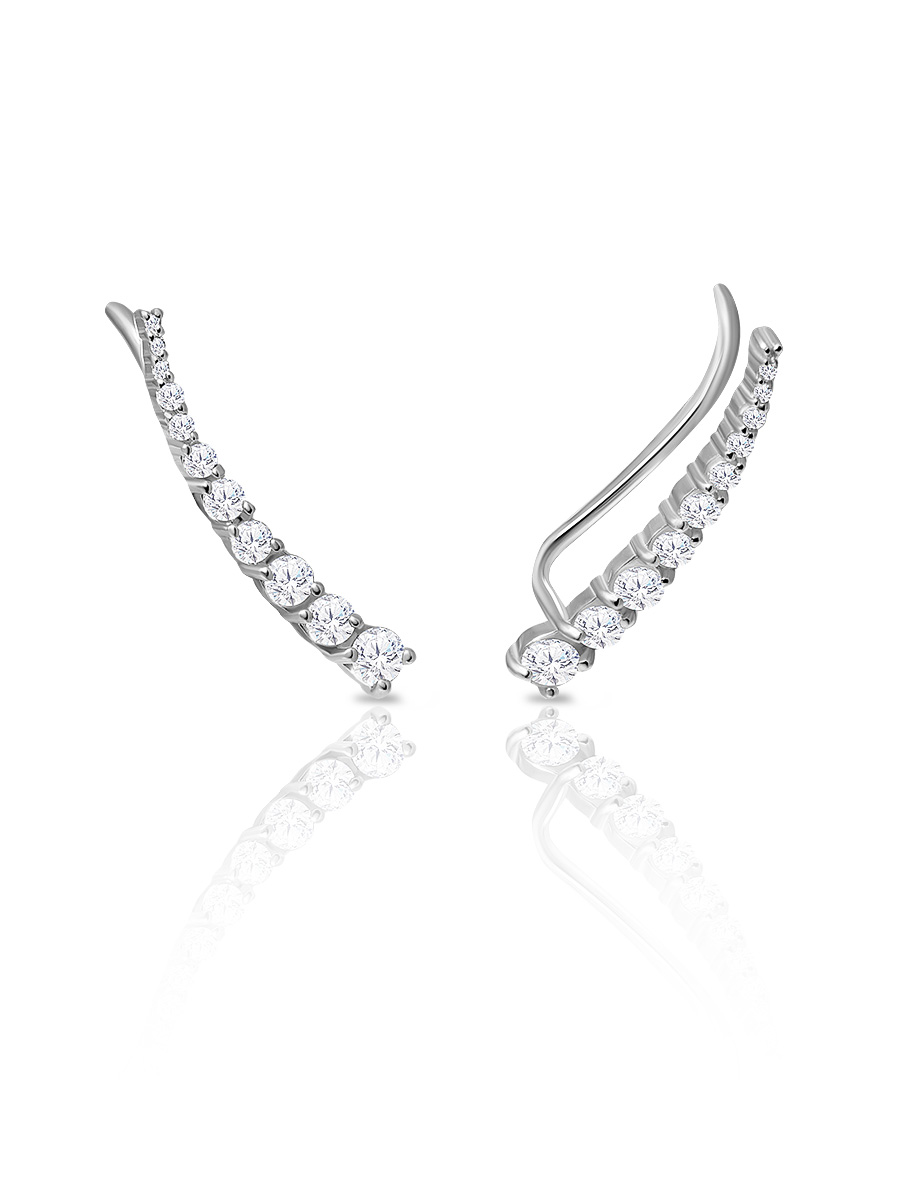 

Серьги из серебра с фианитом SKAZKA Natali Romanovoi 52512, 52512