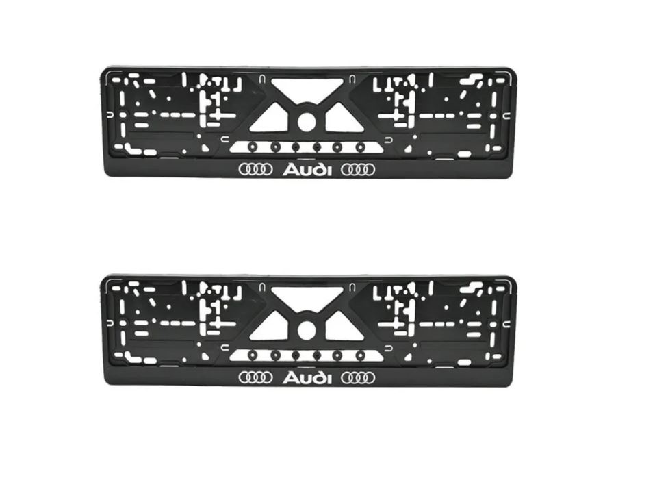 

Рамки номерного знака ЛОГОАВТО AUDI ауди, 2 рамки + крепеж, Краска