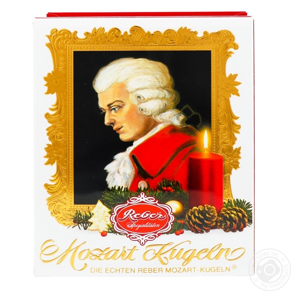 Набор шоколадных конфет «Моцарт», Reber, 120 г, Германия