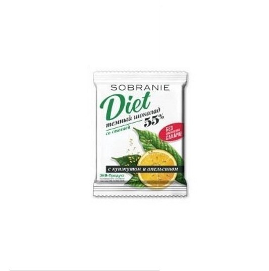 

Шоколад Sobranie Diet темный без сахара с кунжутом и апельсином, стевия 45 г.
