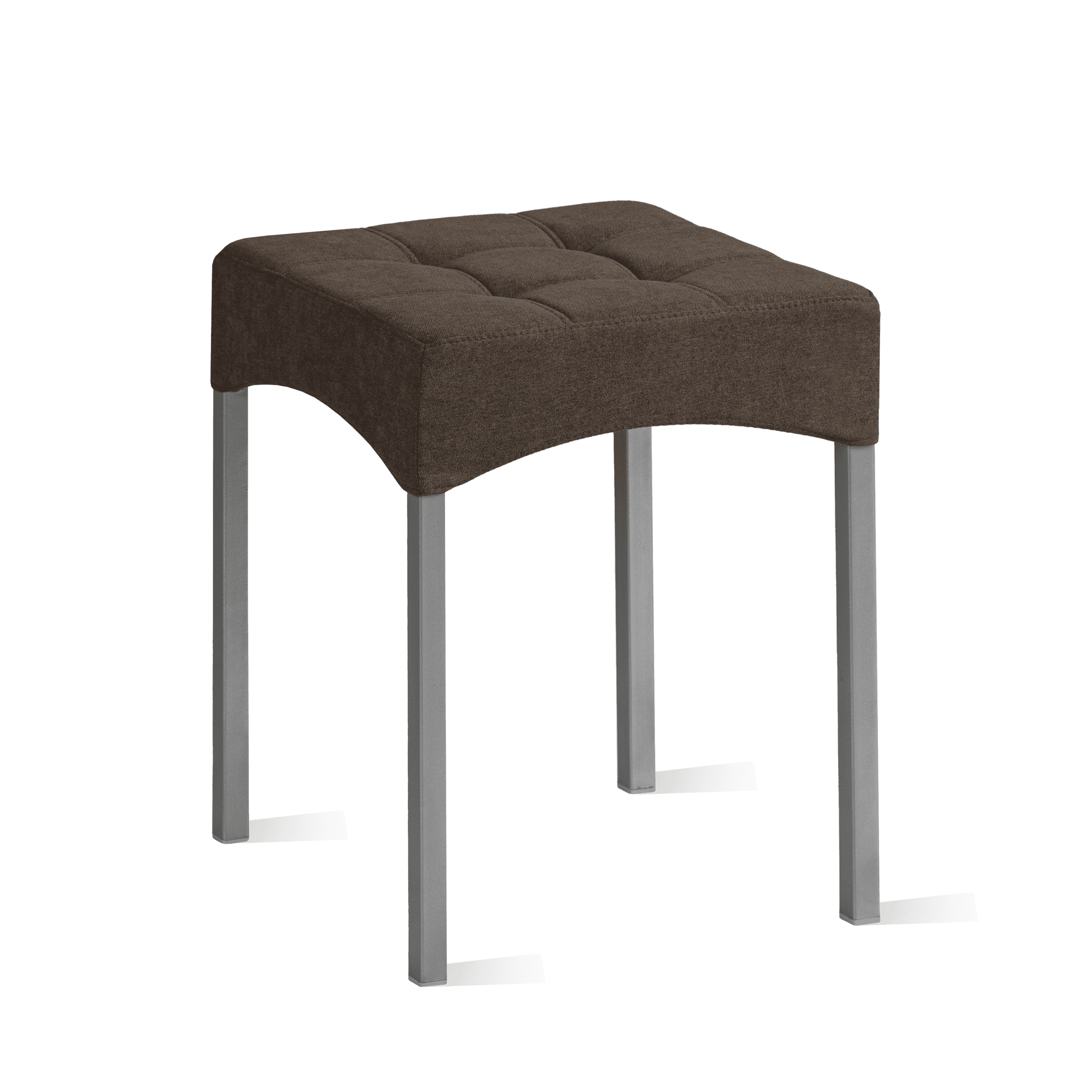 Табурет для кухни Фортресс Люкс, шоколадный/металлик