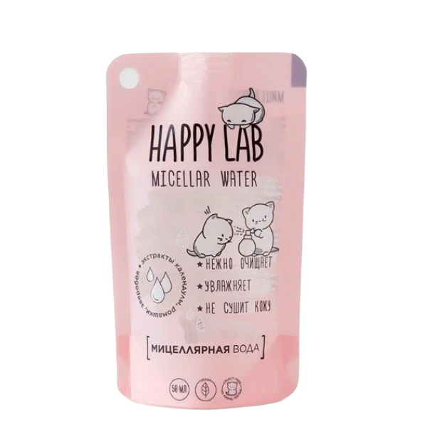 

Мицеллярная вода для лица Happy Lab очищающая 50 мл