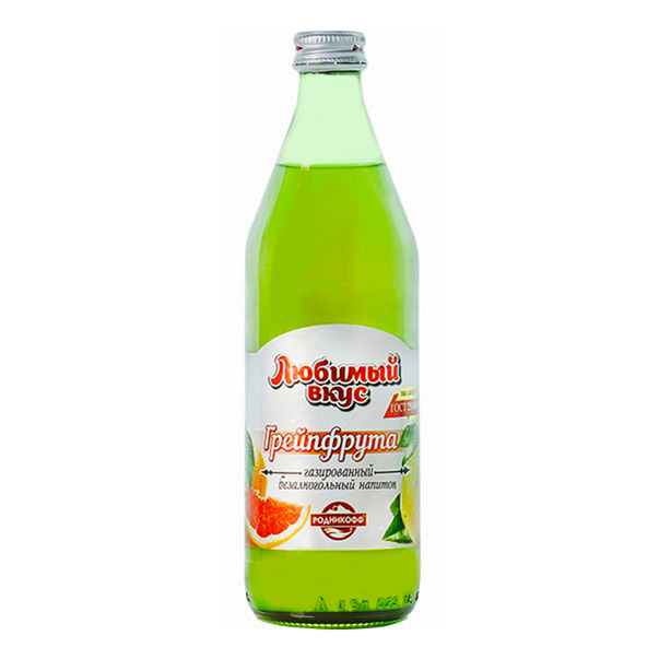 

Газированный напиток Rodnikoff Любимый вкус Грейпфрут 500 мл