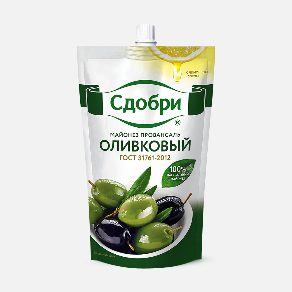 

Майонез Сдобри Оливковый 50,5% 330 г