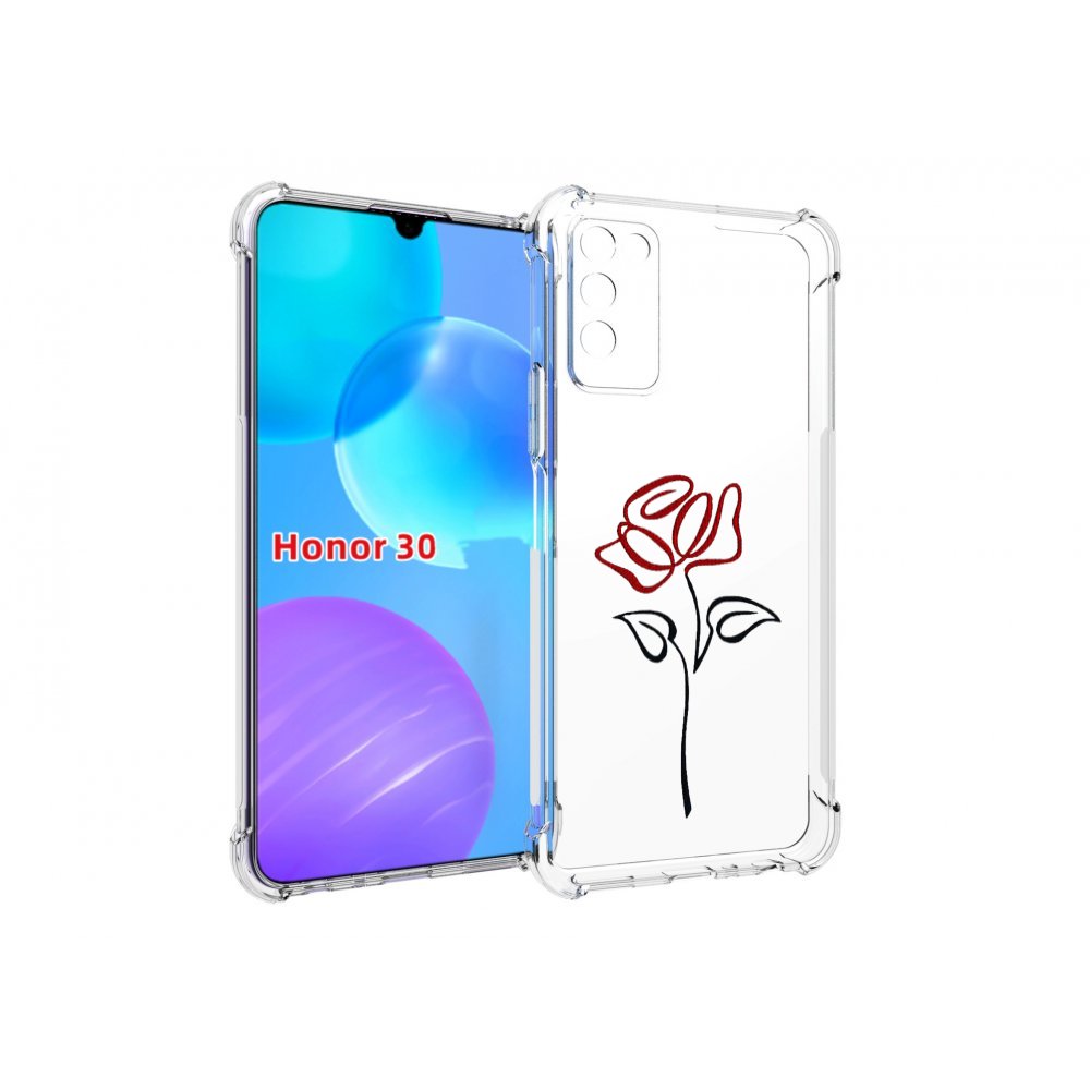 

Чехол MyPads цветок в одну линию для Huawei Honor 30 Lite, Tocco