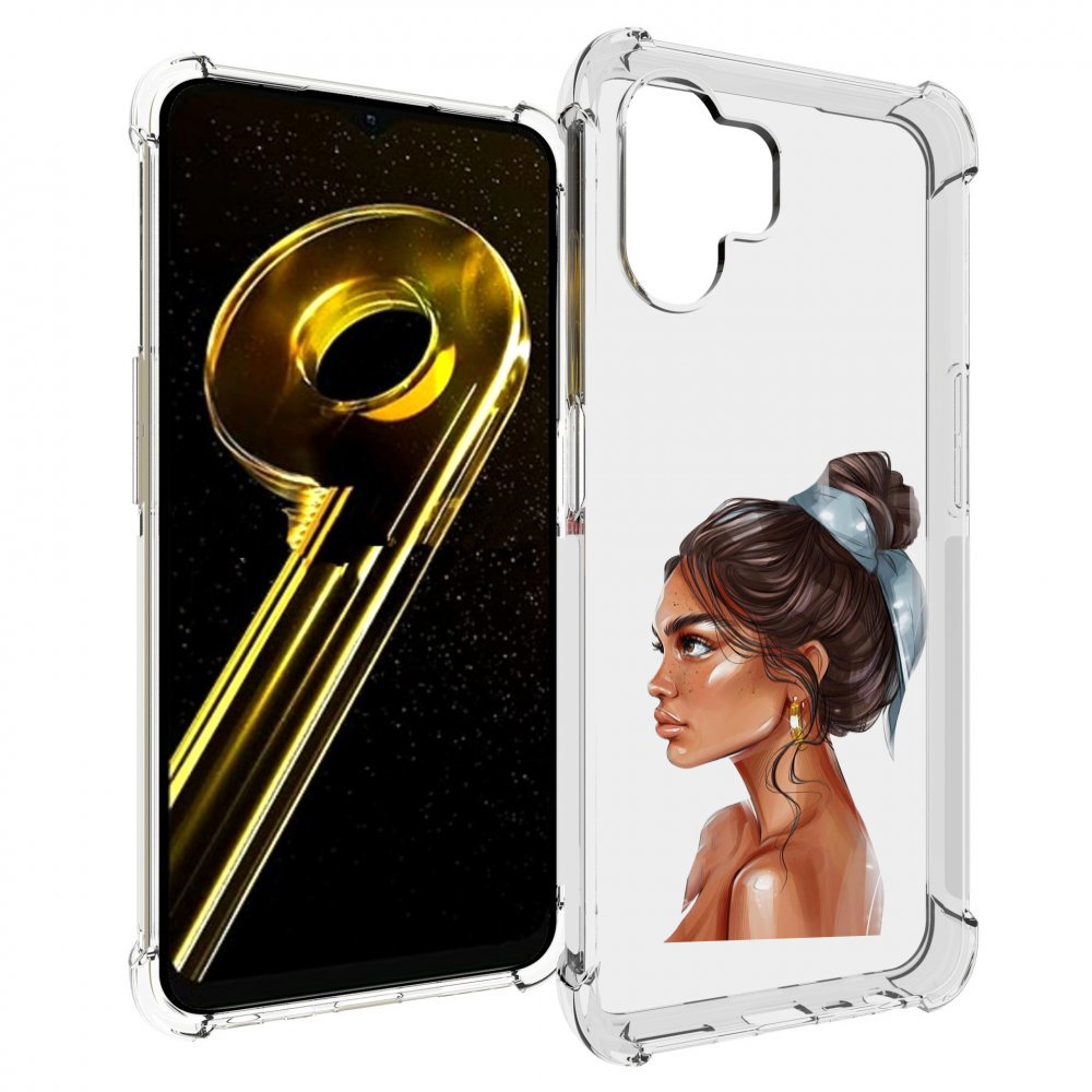 

Чехол бампер MyPads Девушка-с-повязкой женский для Realme 10 5G ..., Прозрачный, Tocco