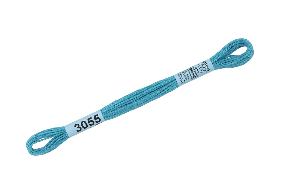 

Gamma мулине, 100% хлопок, 24х8 м, №3055, джинсовые, Разноцветный