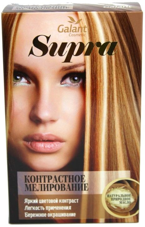 Осветлитель для волос Galant Cosmetic Супра, контрастное мелирование, 250 г