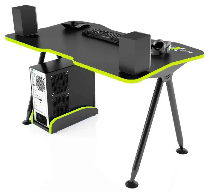 

Стол компьютерный Gamer MaDXRacer DESK GTT12 1200х750х750 черный, кромка желтая