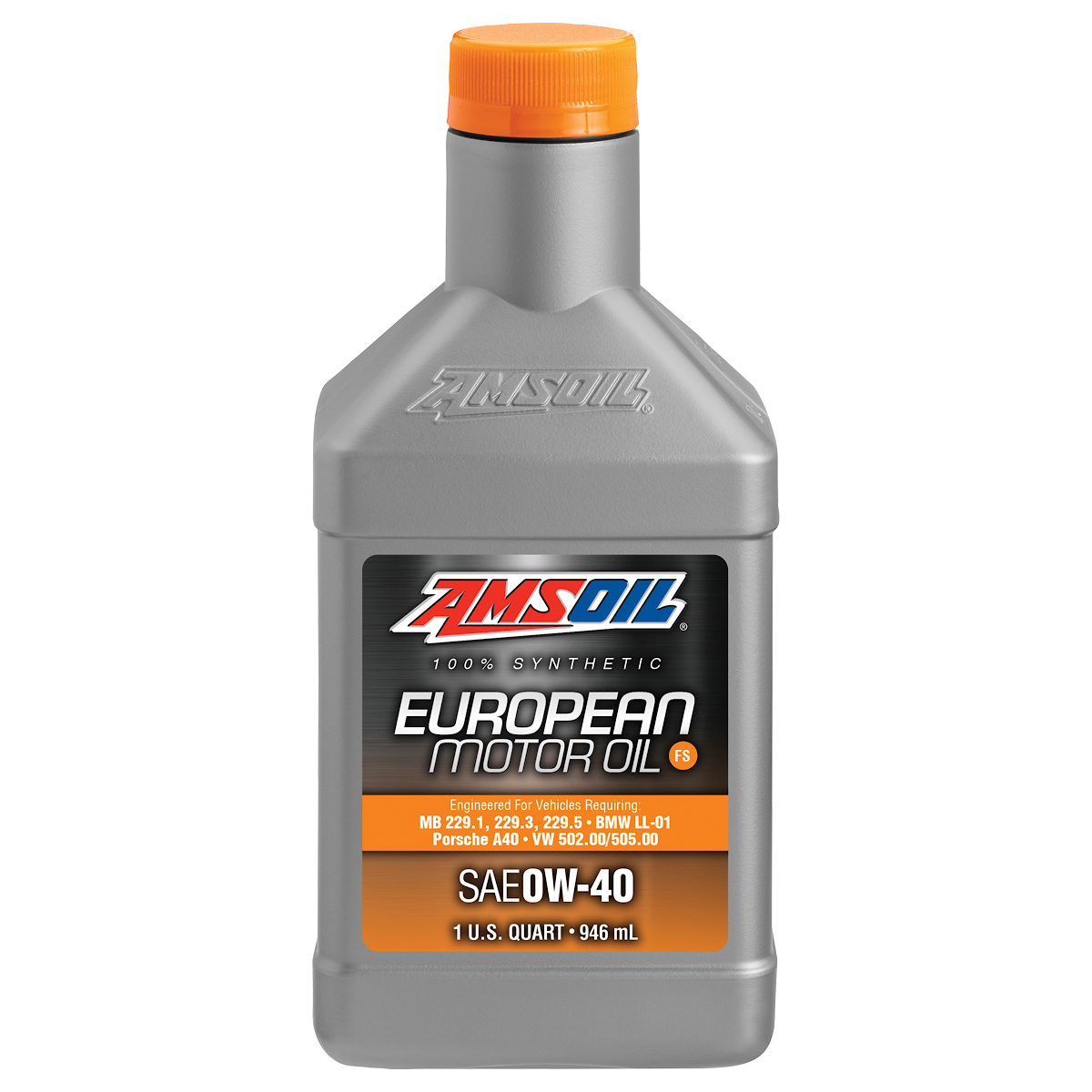 фото Моторное масло amsoil european car formula full-saps synthetic motor oil 0w40 0,946 л