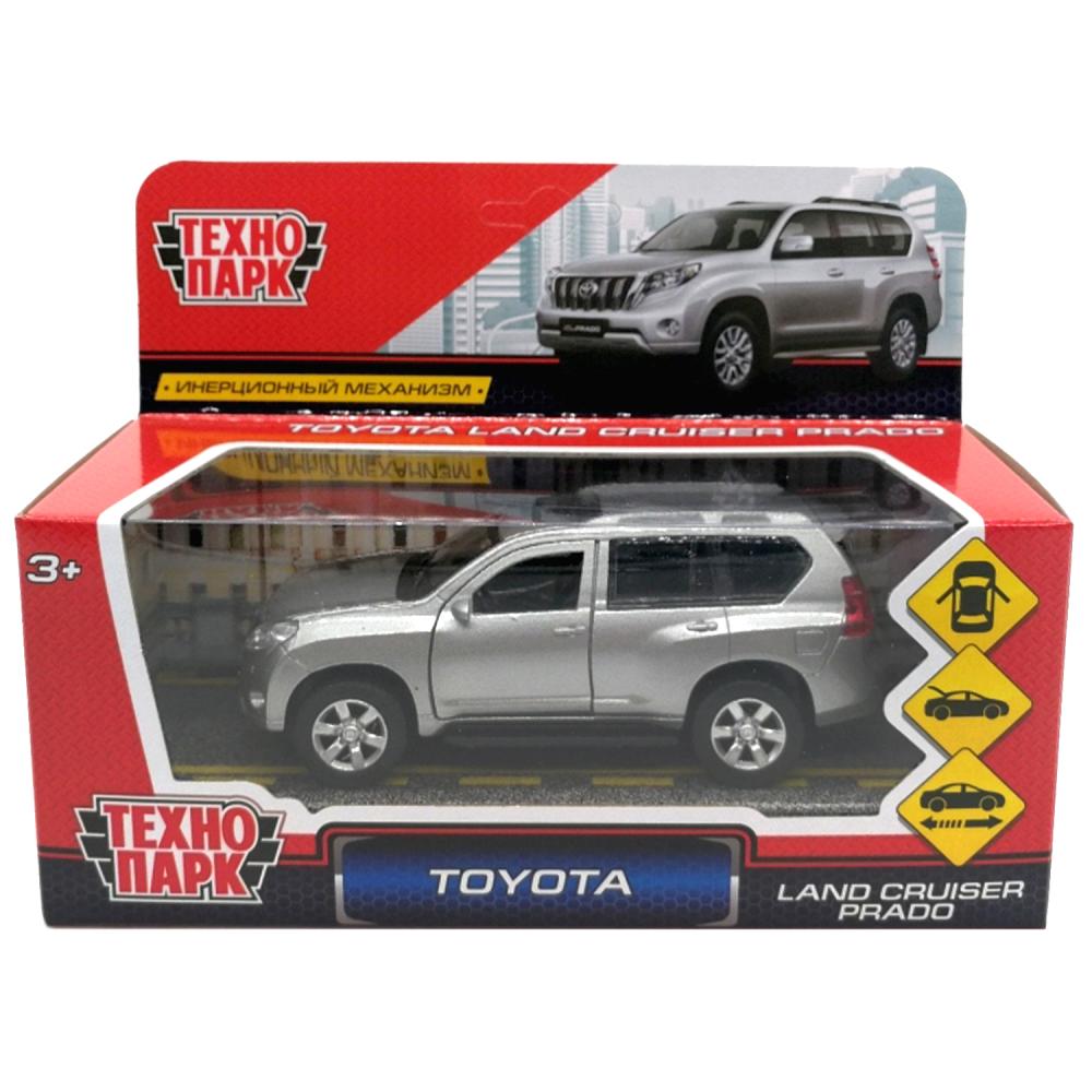 

игрушечная машинка металлическая Технопарк Toyota Prado 12 см, Серебристый