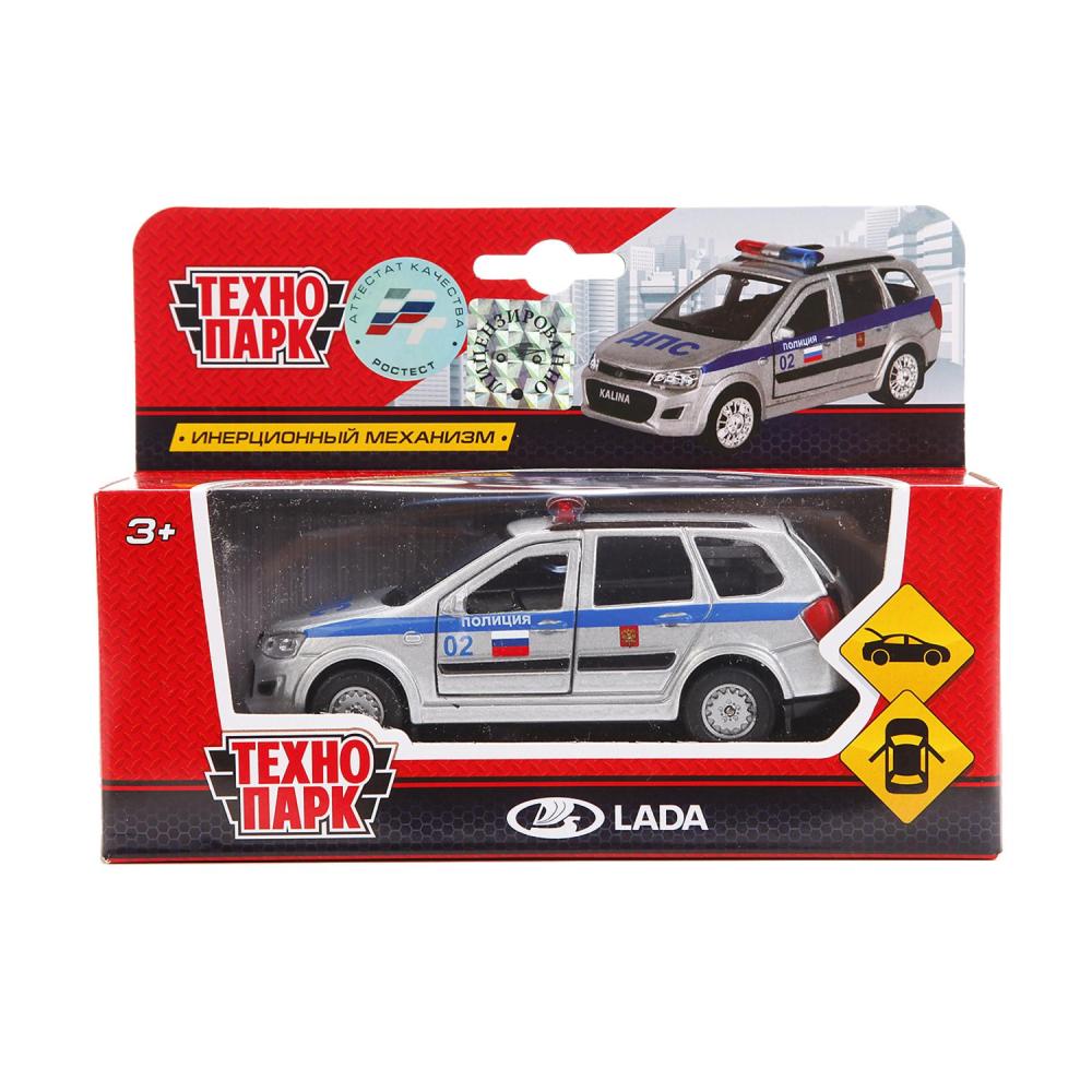 Машина инерционная Технопарк металлическая Lada Kalina Cross Полиция 12 см
