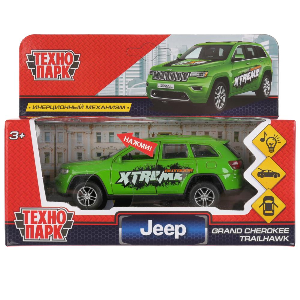 

Машина металлическая Технопарк свет и звук "Jeep Grand Cherokee спорт" 12 см, Зеленый