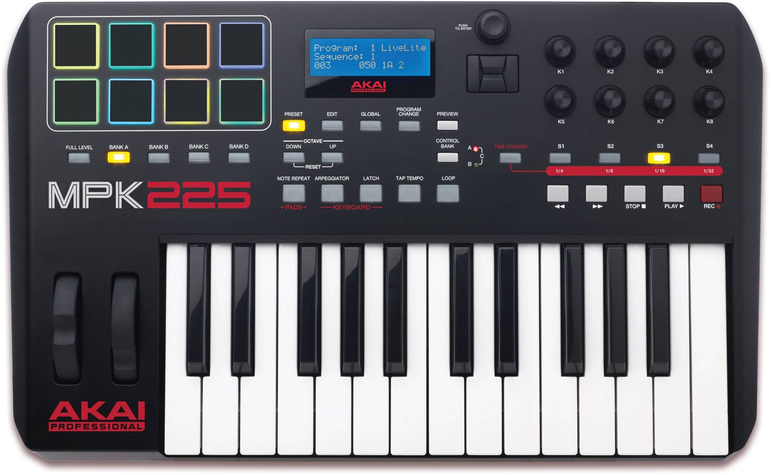 Миди клавиатура Akai Pro MPK225 USB