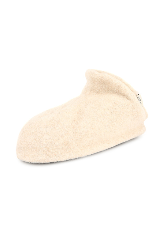 фото Домашние тапочки женские alwero slip on felted бежевые 35-36 ru