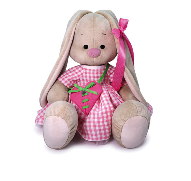 

Мягкая игрушка BUDI BASA Зайка Ми Большой с сумкой-сердечком, 34 cм