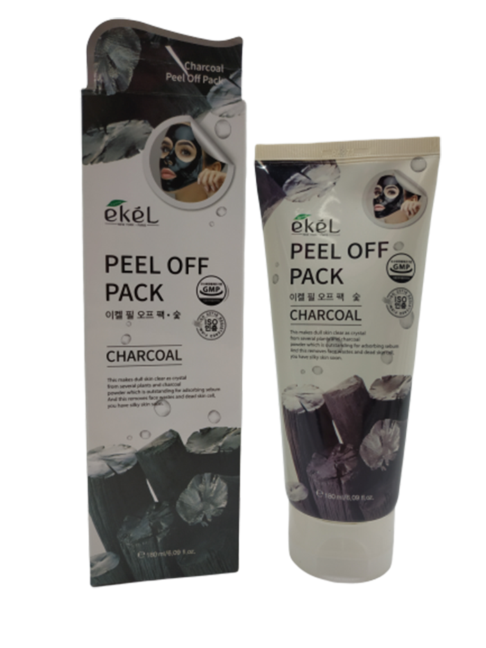 Маска-пленка с экстрактом древесного угля Ekel  Peel Off Pack Charcoal 180 мл универсальный водонепроницаемый ноутбук клавиатура защитная пленка силиконовая клавиатура ноутбука кожа пыльная обложка