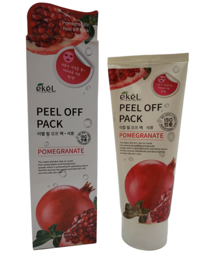 Маска-пленка с экстрактом граната  Ekel Peel Off Pack Pomegranate 180 мл универсальный водонепроницаемый ноутбук клавиатура защитная пленка силиконовая клавиатура ноутбука кожа пыльная обложка