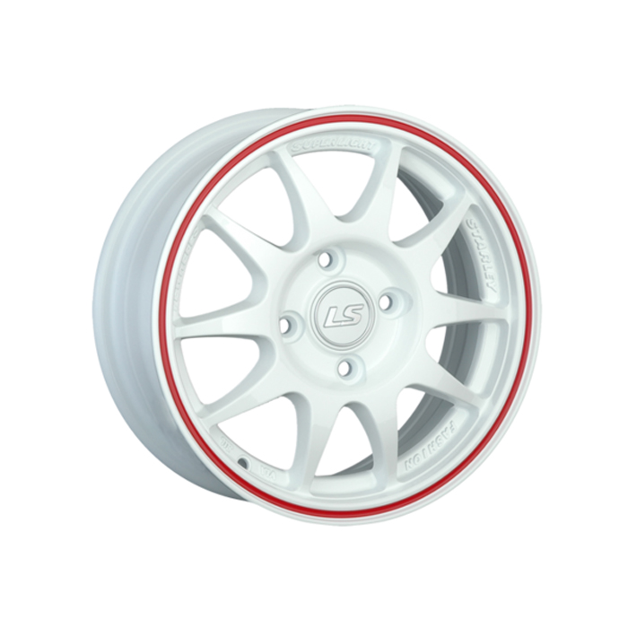 

Колесный диск литой LS LS204 6,5xR15 4x100 D73,1 ET40 WRL, Белый;красный