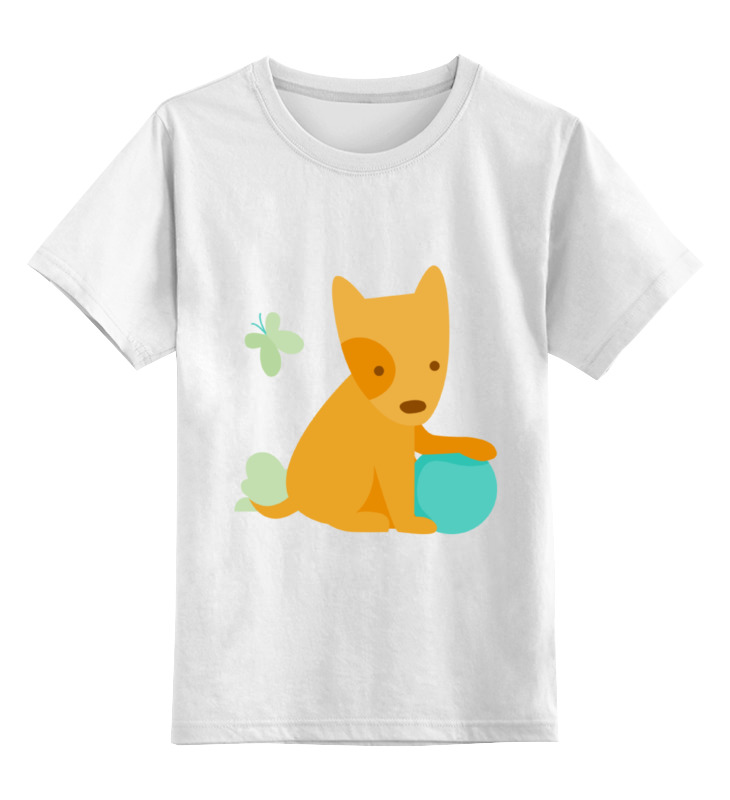 

Детская футболка Printio Веселый щенок цв.белый р.104, 0000002095622