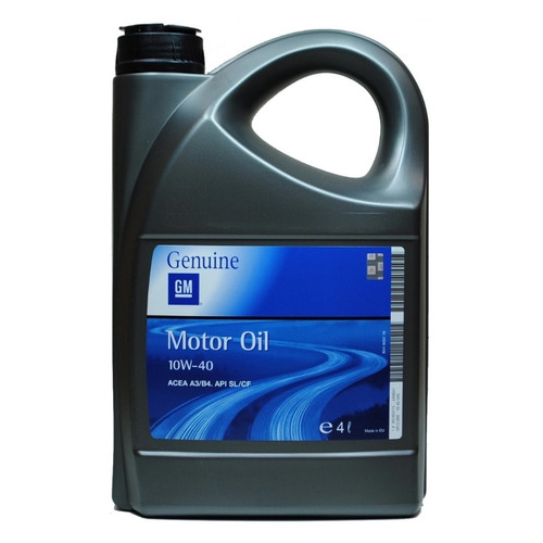 фото Моторное масло gm motor oil 10w-40 4л. полусинтетическое [93165215] general motors