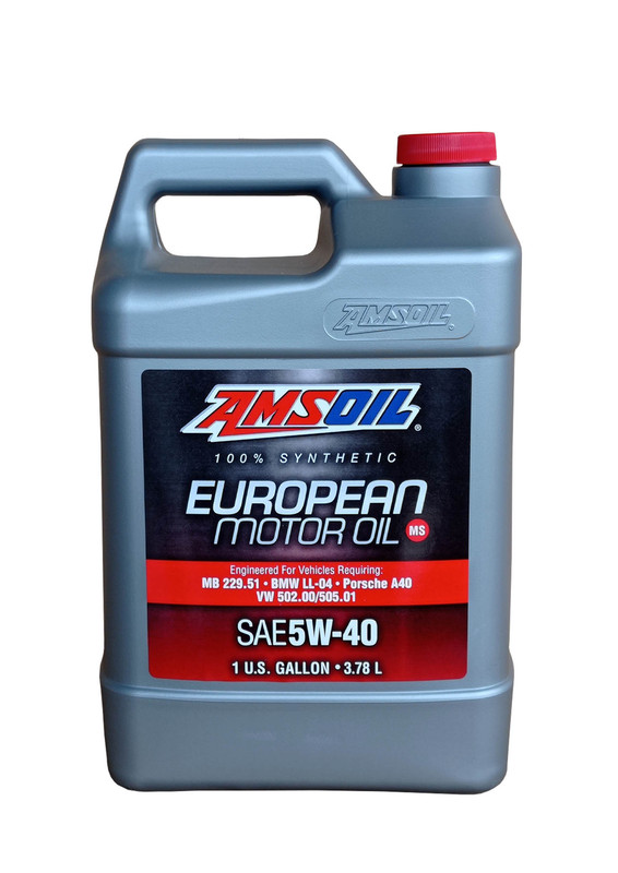 фото Моторное масло amsoil 100% synthetic european motor oil ms sae 5w-40 (3,78л)