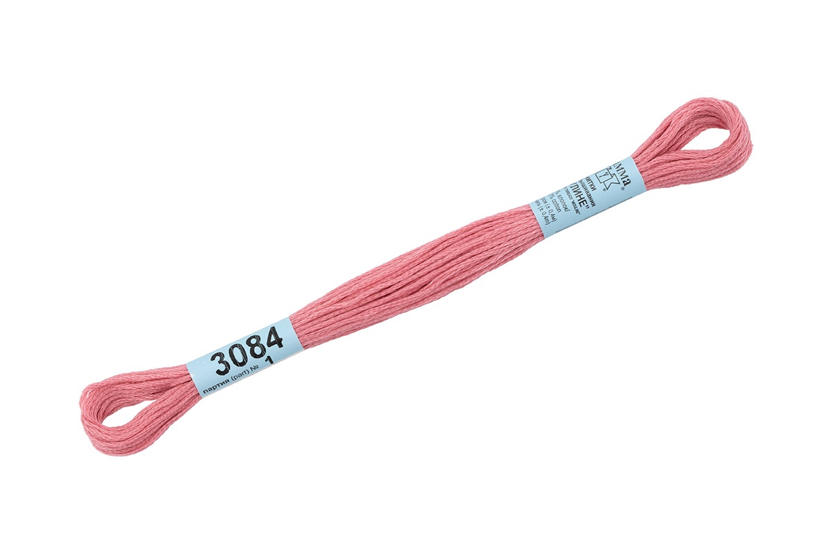 

Gamma мулине, 100% хлопок, 24х8 м, №3084, грязно-розовые, Розовый