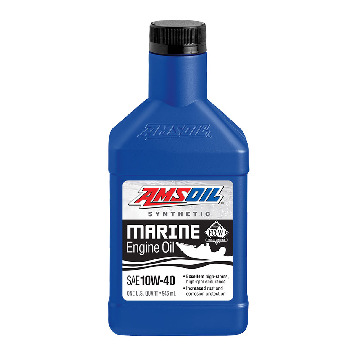 фото Моторное масло amsoil synthetic marine engine oil 10w40 0,946 л