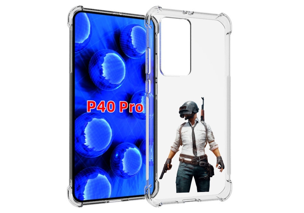 

Чехол MyPads PUBG-2 для Huawei P40 Pro противоударный, Прозрачный, Tocco
