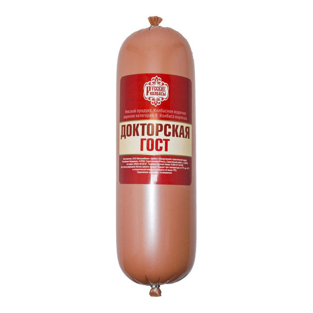 

Колбаса Русские колбасы Докторская ГОСТ вареная
