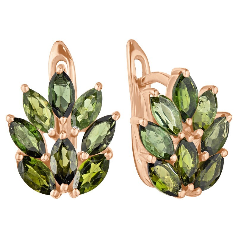 

Серьги из серебра с турмалином LAZURIT-ONLINE 8349RG, 8349RG