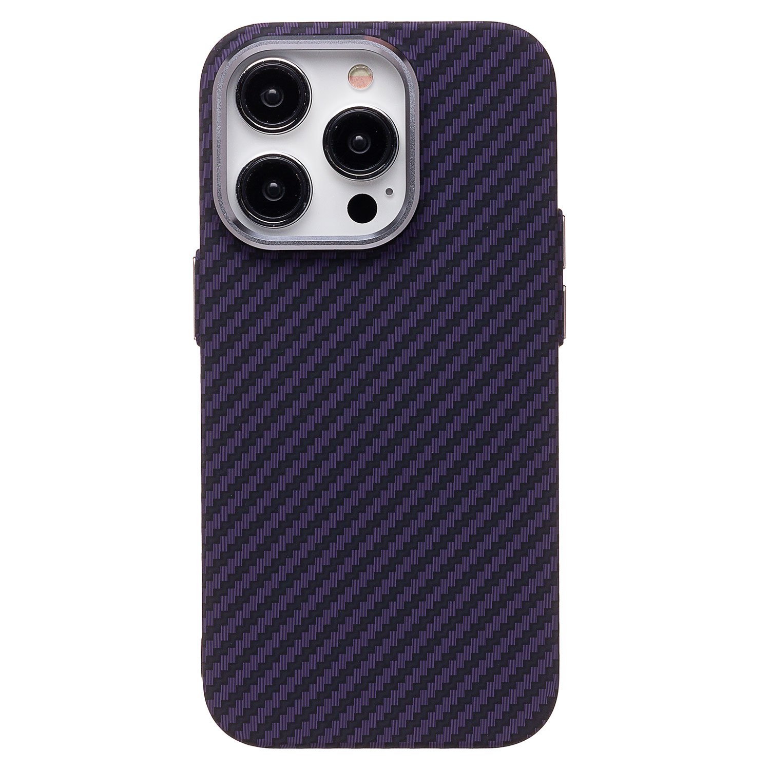 

Чехол для iPhone 14 Pro пластиковый Luxo Carbon (рис. 119), Фиолетовый