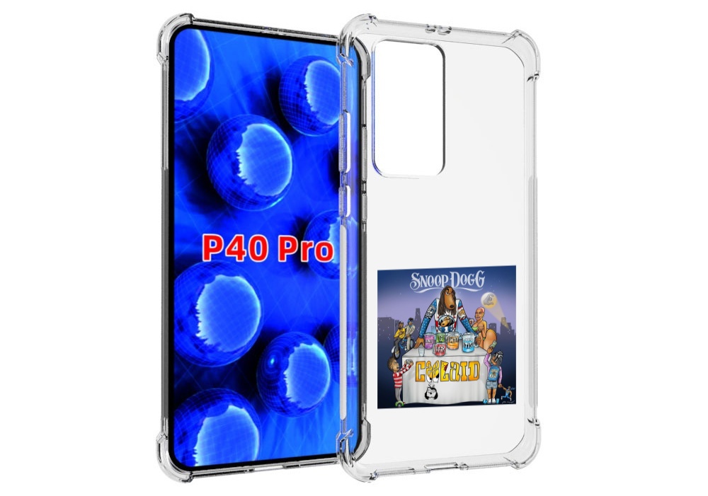Чехол Mypads Snoop Dogg Coolaid Для Huawei P40 Pro Противоударный