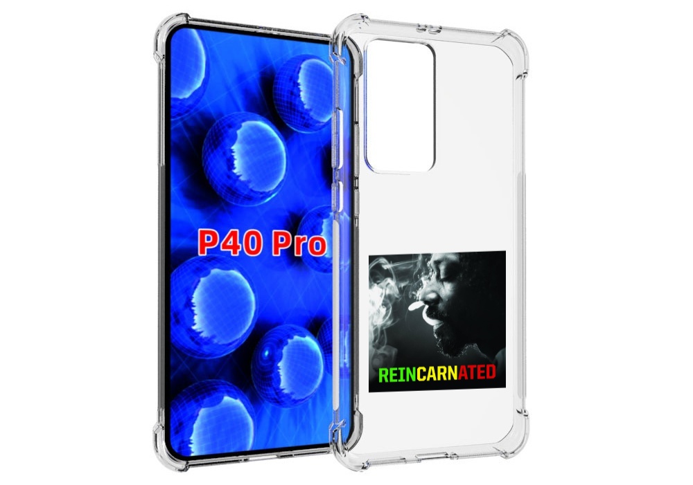 

Чехол Mypads Snoop Dogg Reincarnated Для Huawei P40 Pro Противоударный, Прозрачный, Tocco