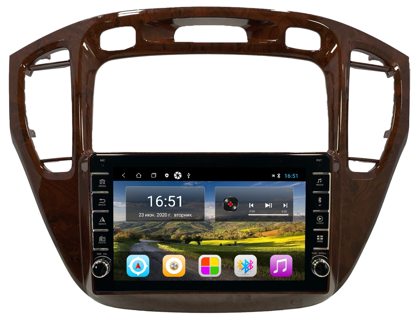 Автомагнитола ANDROID Toyota Highlander Тойота Хайлендер 2001-2007 Android 12 464GB c 2754600₽