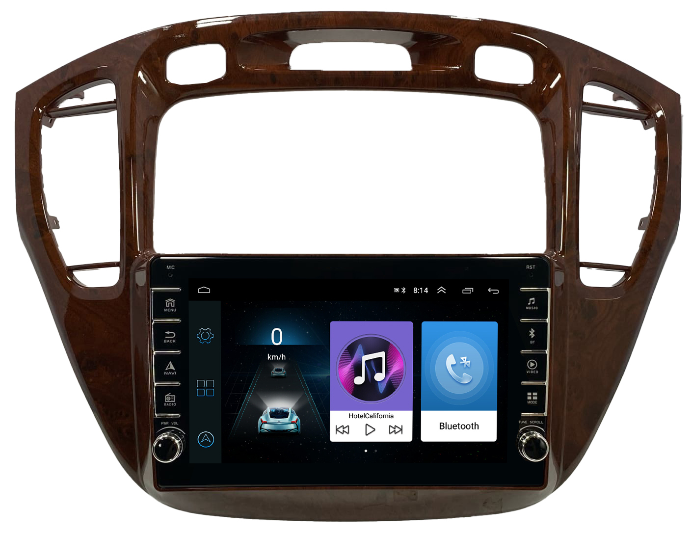 Автомагнитола ANDROID Toyota Highlander Тойота Хайлендер 2001-2007, Android 12, 2/16GB, c