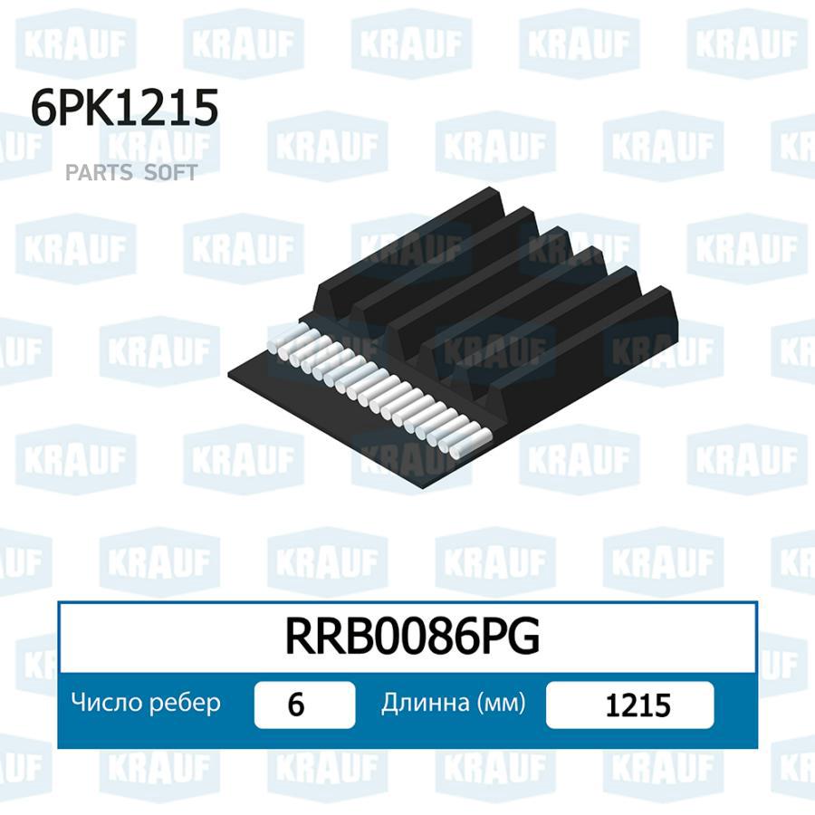 

Ремень Поликлиновой Krauf rrb0086pg