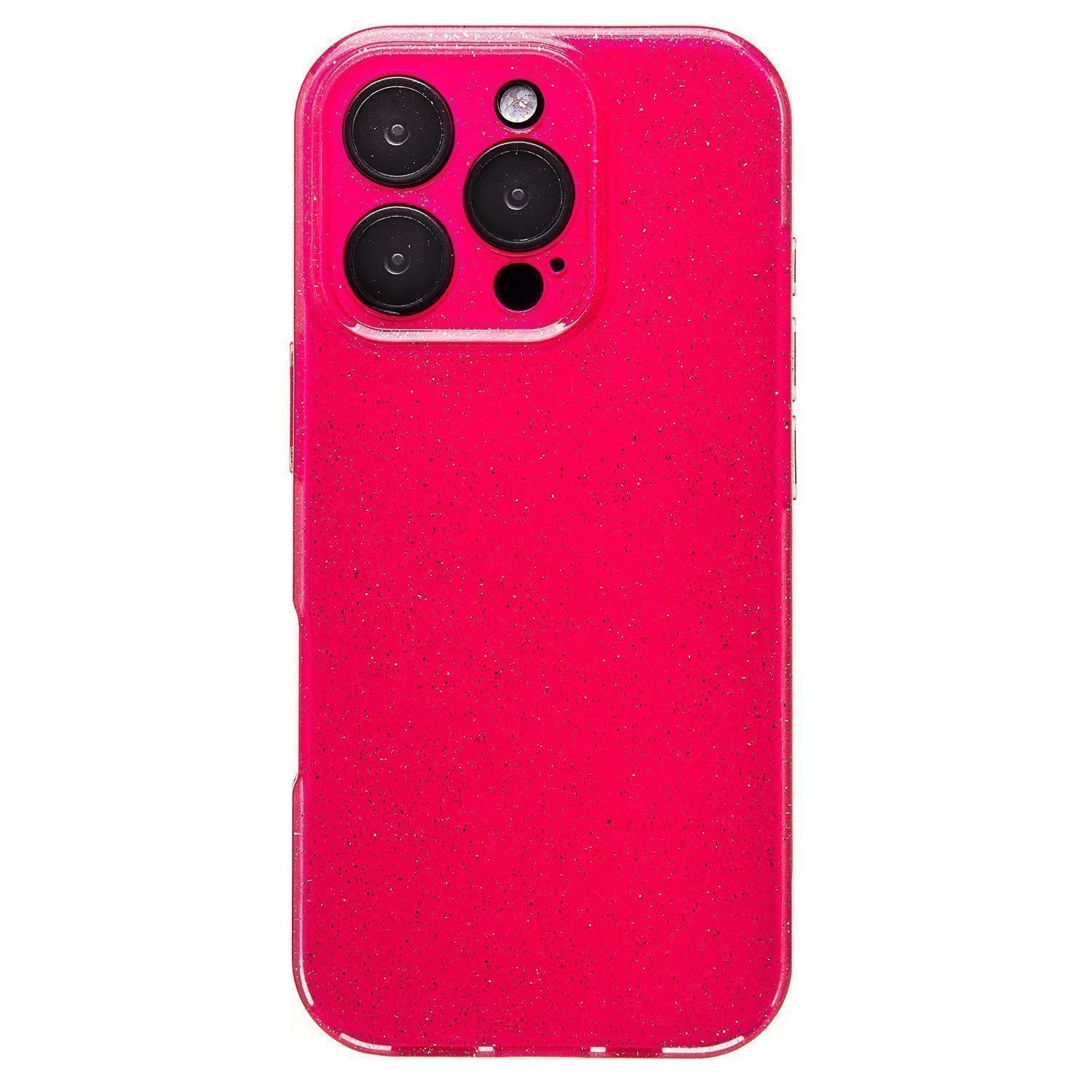 

Чехол для iPhone 16 Pro силиконовый с блестками 3 <розовый>