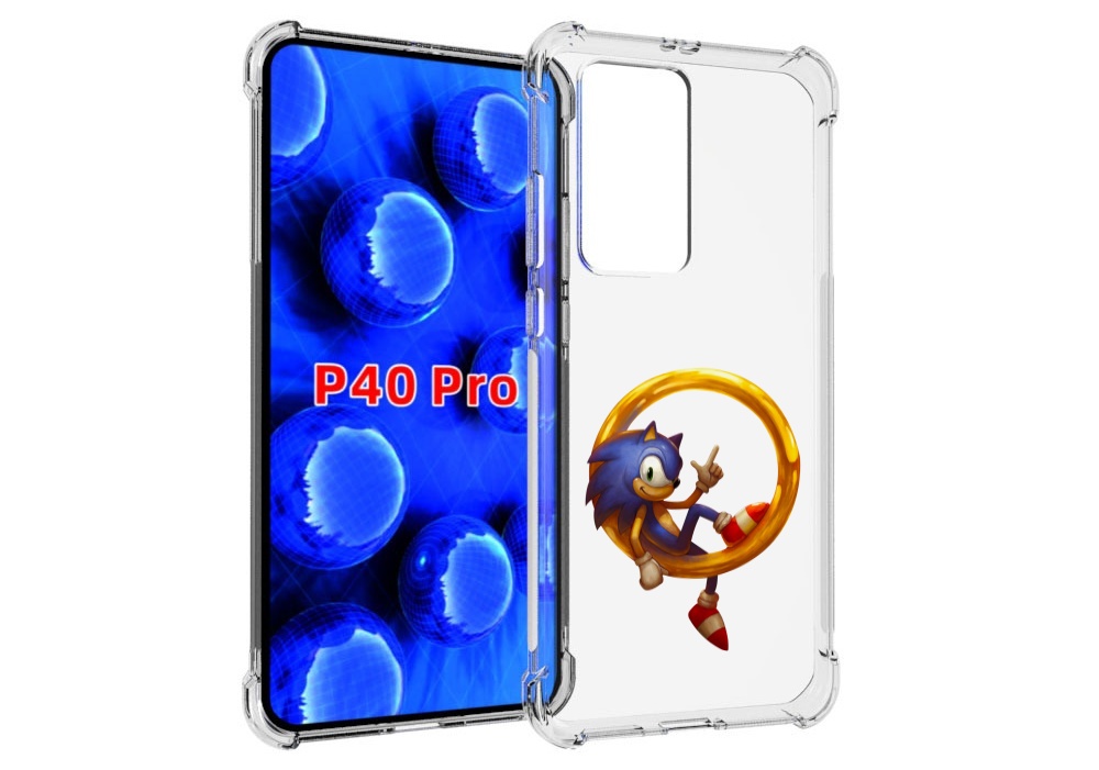 

Чехол MyPads Sonic-R для Huawei P40 Pro противоударный, Прозрачный, Tocco