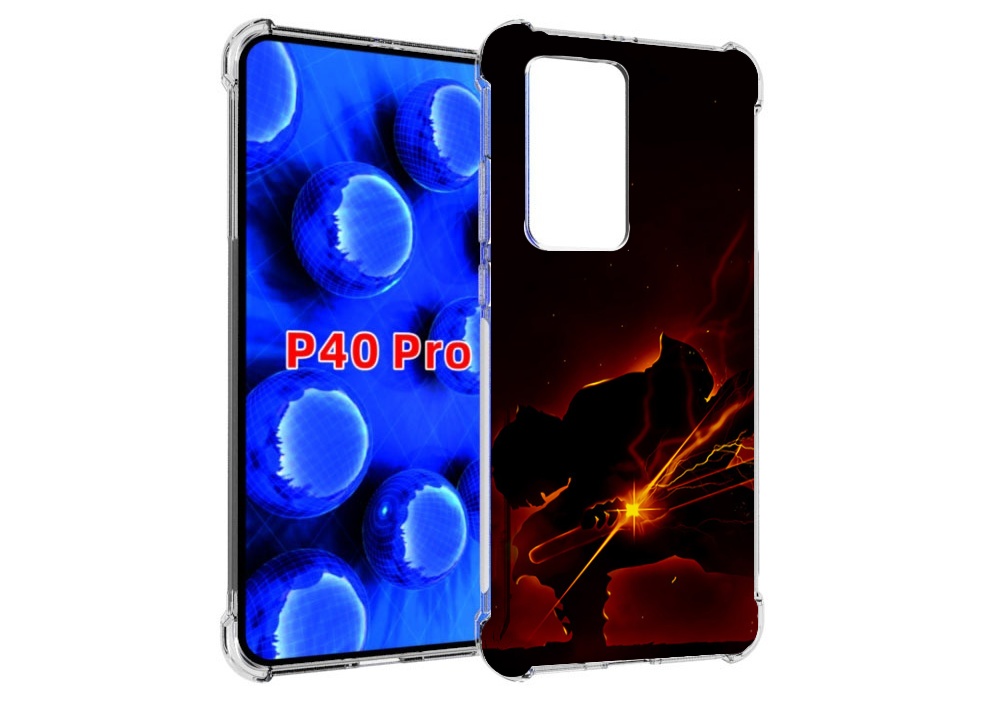 Чехол MyPads demon-slayer-зеницу для Huawei P40 Pro противоударный