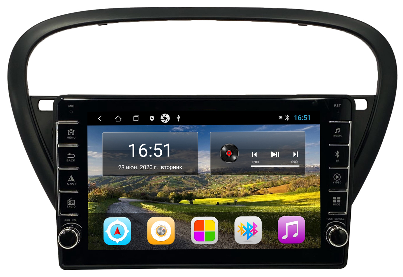 Автомагнитола ANDROID Peugeot 607 Пежо 2004-2010 Android 12 464GB c крутилками Мульт 2882400₽