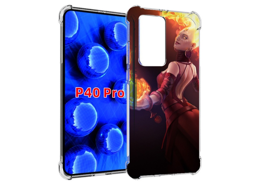 

Чехол MyPads dota 2 Lina для Huawei P40 Pro противоударный, Прозрачный, Tocco
