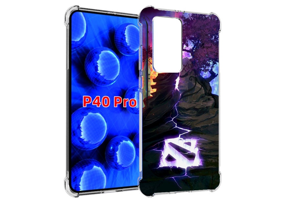 

Чехол MyPads dota 2 логотип для Huawei P40 Pro противоударный, Прозрачный, Tocco