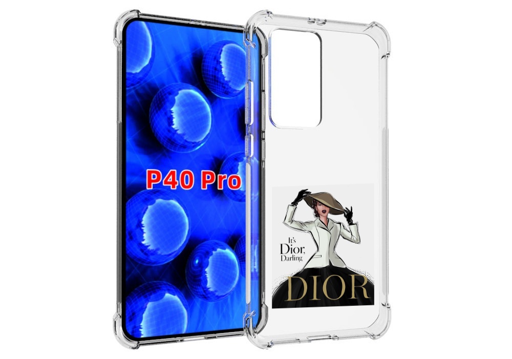 Чехол MyPads drawings of sketches для Huawei P40 Pro противоударный