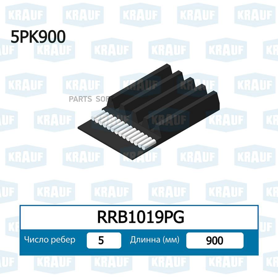 

Ремень Поликлиновой Krauf rrb1019pg